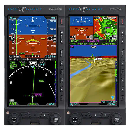 EFIS Aspen 1500 VFR (illustration constructeur)